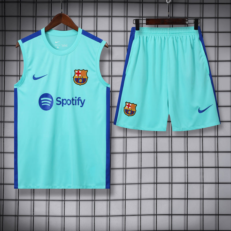 Kit Treino Barcelona 23/24 Nike - Azul Claro