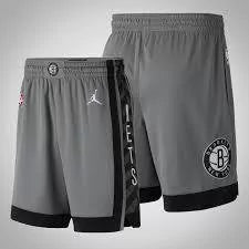 Bermuda NBA Brookling Nets Nike Authentic - Cinza